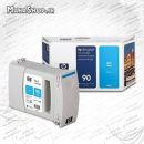 کارتریج فابریک hp 90 cyan