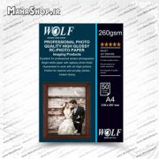 کاغذ RC فتوگلاسه 260 گرم پشت مارک دار WOLF