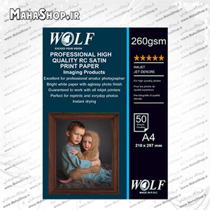 کاغذ Wolf ساتین 260 گرم 50 برگ