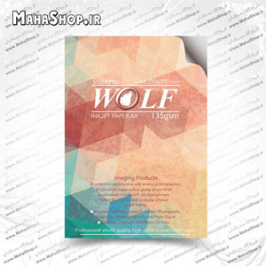 کاغذ ولف پشت چسب دار 135 گرم سایز A4