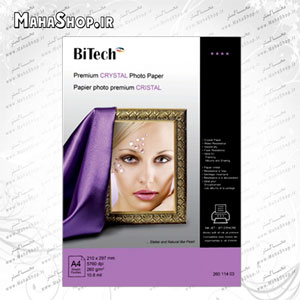 كاغذ BITECH A4 كريستال 260 گرمي 20 برگي